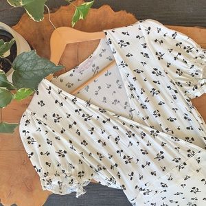 Mini length wrap dress